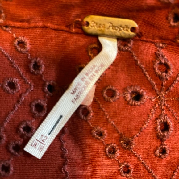 Free People long sleeve coral Jumper size 12 - Picture 4 of 4